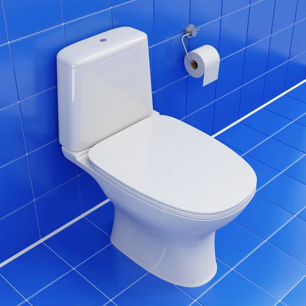 Toilet in de badkamer — Stockfoto