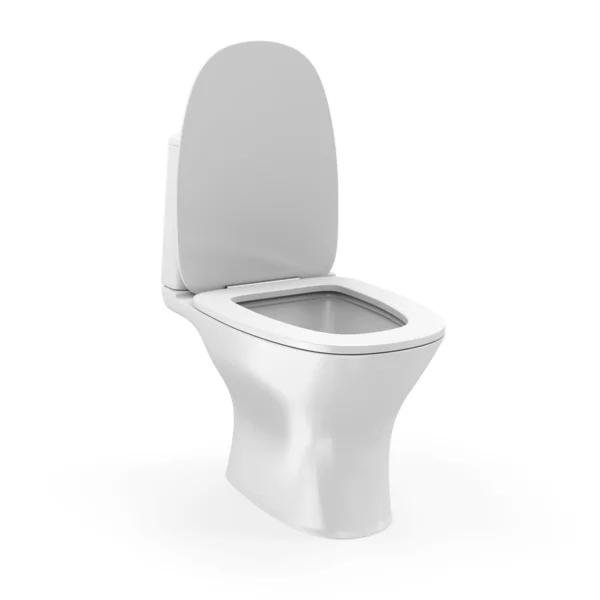 Современный керамический туалет — стоковое фото