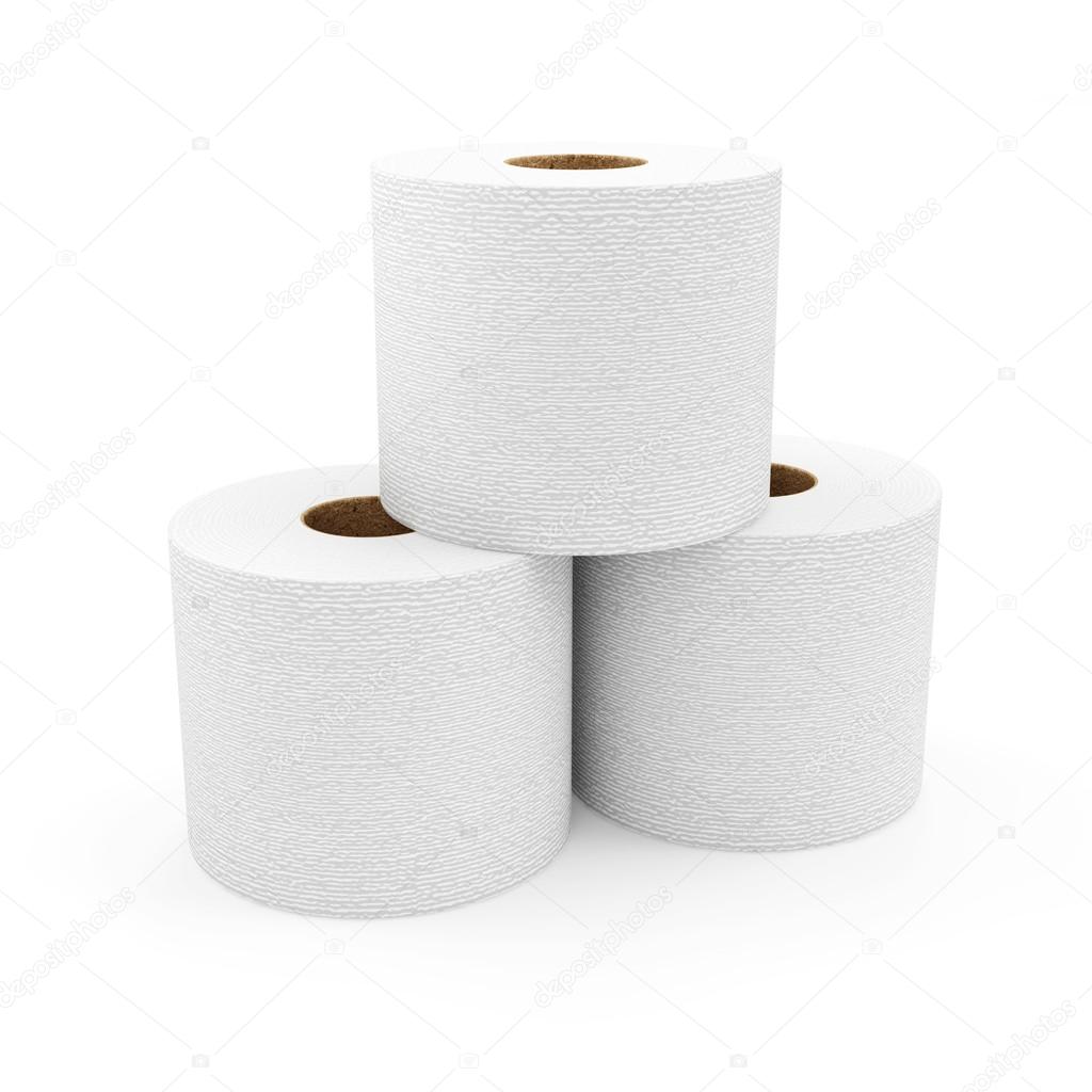 White Toilet Paper Package