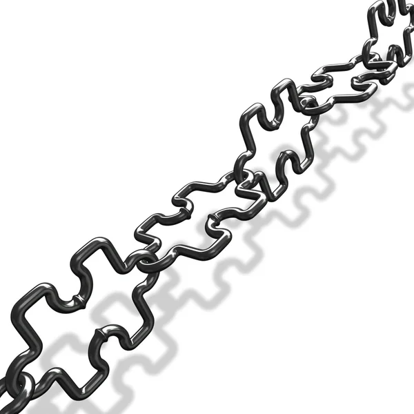 Puzzle chain — Stock Photo, Image