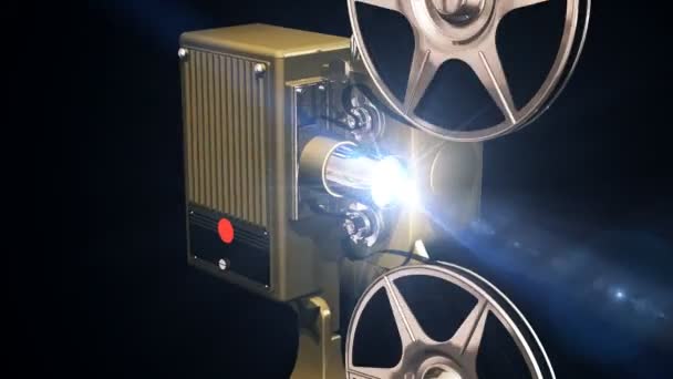 Projector film — Stock Video