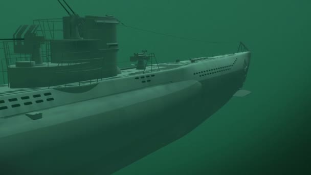 Submarino subaquático — Vídeo de Stock