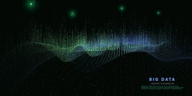 Soyut teknoloji arka planı ve çokgen teknoloji ızgarası. Analitik veri algoritmaları. Kuantum konsepti. İş, bilim ve teknoloji afişi. Büyük Veri.