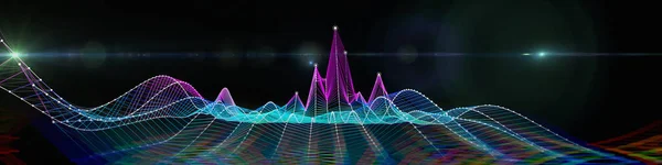 색전으로 이루어진 디지털 알고리즘의 비주얼 프레젠테이션 데이터 컴퓨팅 비즈니스 기술을 — 스톡 사진