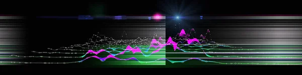 Abstract Technology Grid Background Connecting Dots Lines Visual Presentation Analytics — Zdjęcie stockowe