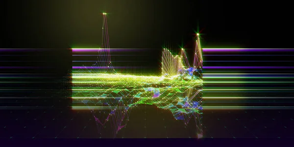 Abstract Background Board Virtual Graph Grid Glow Dots Presentation Concept — Fotografia de Stock
