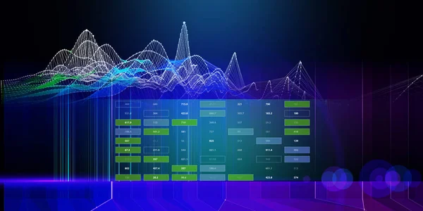 Abstract Background Wireframe Noise Grid Blurred Lines Data Blue Presentation — Fotografia de Stock