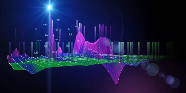 Abstrakt Bakgrund Innehåller Färg Suddiga Linjer Data Och Plats Teknik — Stockfoto