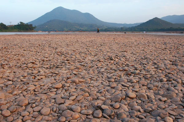 Piedra del río Mekong — Foto de Stock