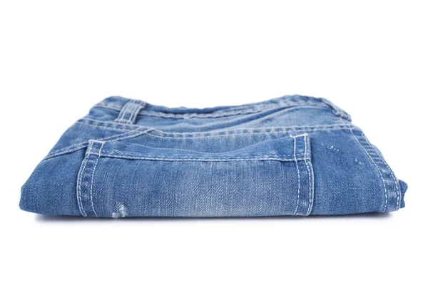 Stack of blue jean — Stock Photo, Image