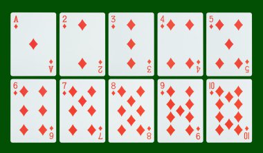 Oyun kağıtları - elmas