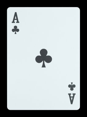Oyun kağıtları - kulüplerin ace