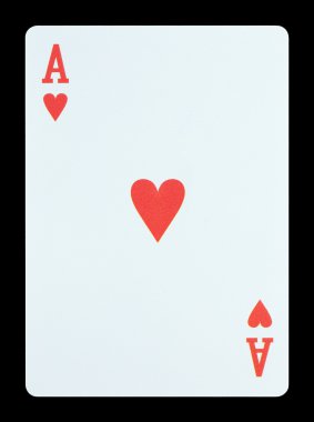 Oyun kağıtları - kalpleri ace
