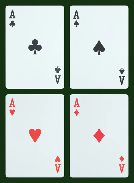 Playing cards - Aces — Stock Photo, Image