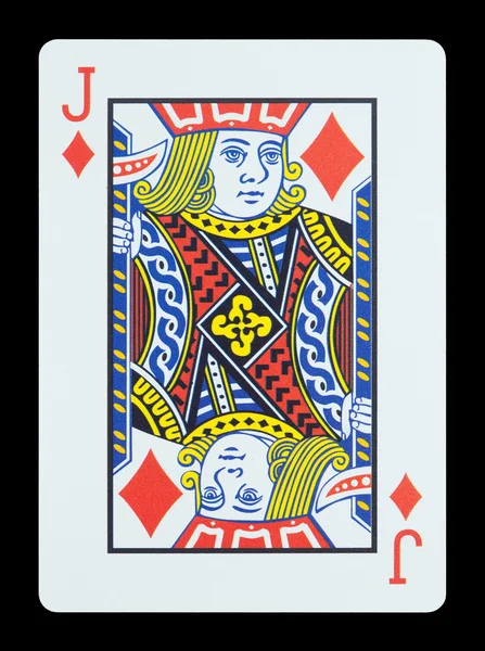 Playing cards - Jack of diamonds — Stock Photo, Image