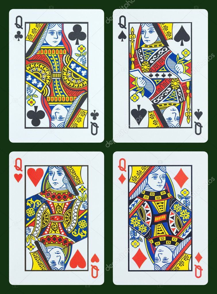 Playing cards Queen Stock Illustration by ©foto76 18168267