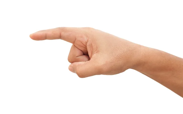 Pointing male hand — Stock Photo, Image