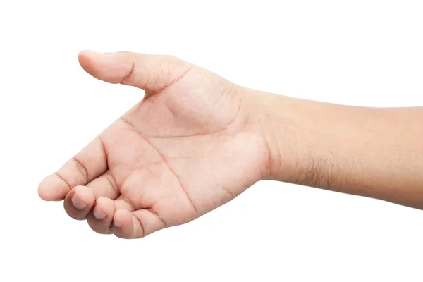 Hand of a man isolated on white background — Stock Photo, Image