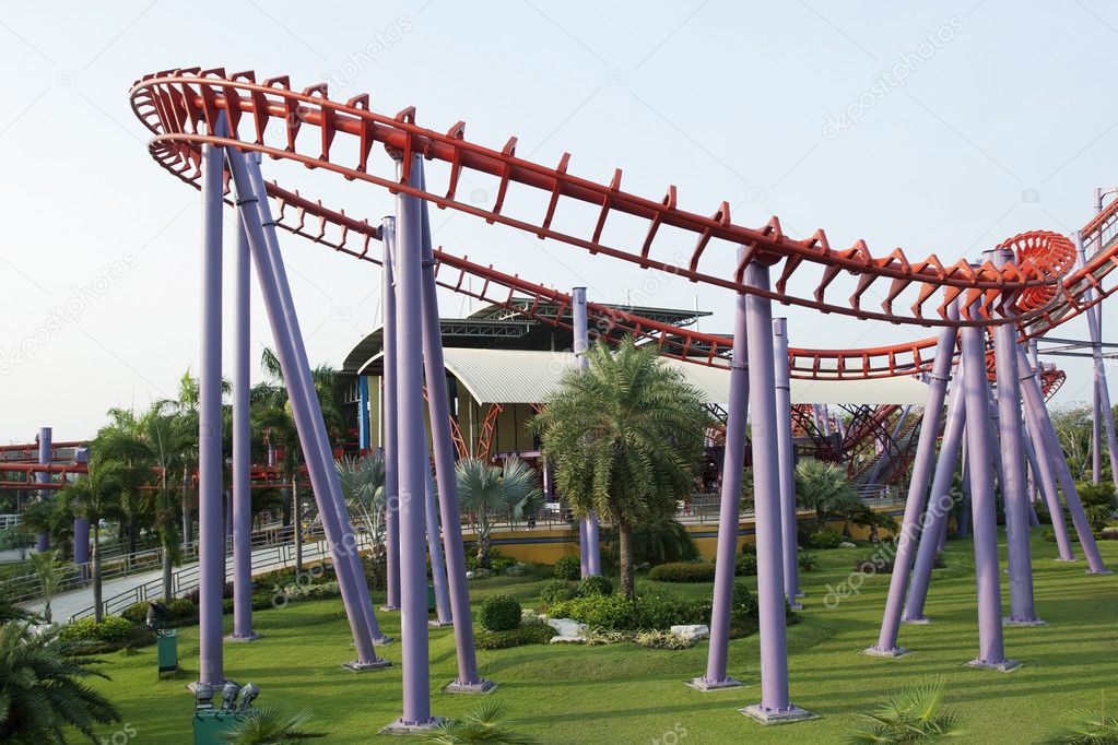 A segment of a roller coaster