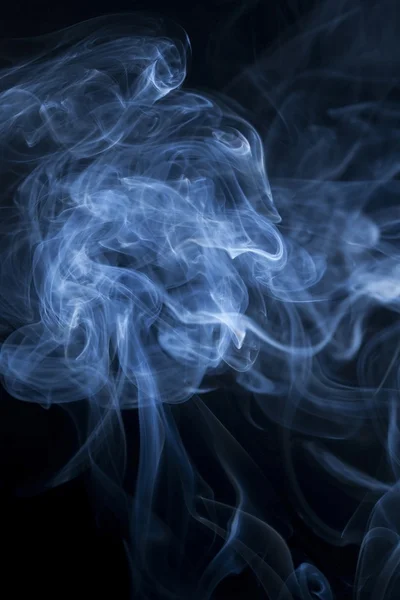 Smoke on the black background — Stock Photo, Image