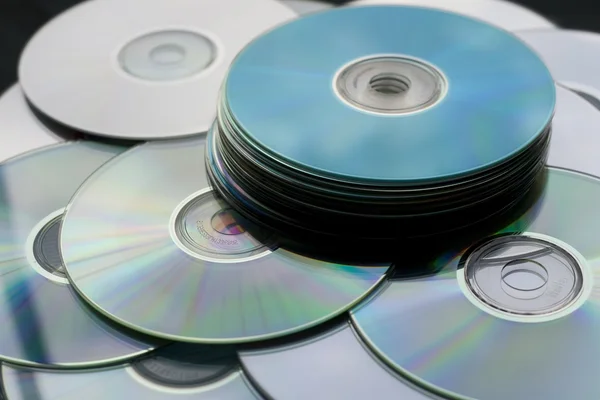 Montón de pocos discos compactos cd — Foto de Stock