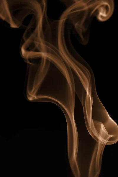 Absztrakt füst izolált fekete — Stock Fotó