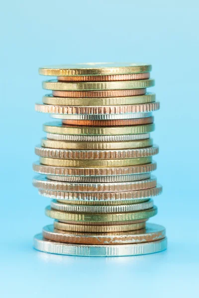 Thai coins arranged in stack — Stock Photo, Image