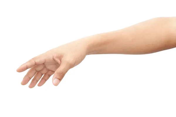 Рука человека, изолированного на белом — стоковое фото