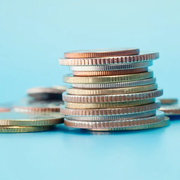 Thai coins arranged in stack — Stock Photo, Image