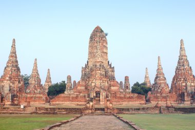 harabe tuğla tapınakta ayutthaya, Tayland