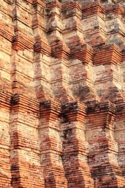 eski detay pagoda ayutthaya, Tayland