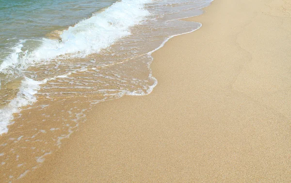 Sand beach and wave — Stock Photo, Image