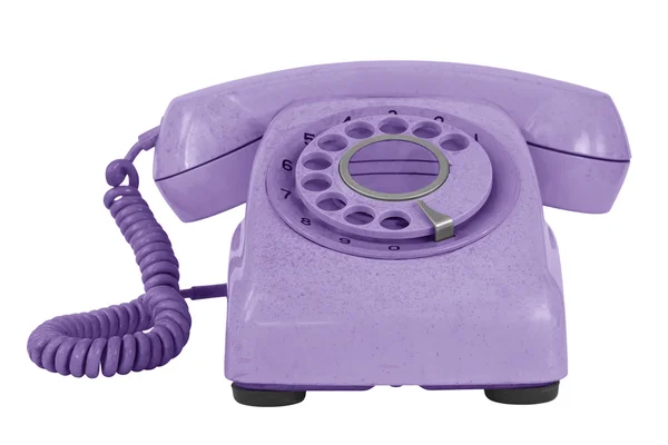 Teléfono viejo aislado en blanco —  Fotos de Stock