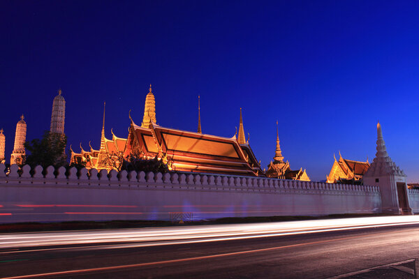 Grand palace at night, Thailand