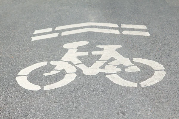 单车交通标志 — 图库照片