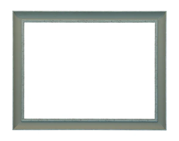 Houten frame geïsoleerd op wit — Stockfoto