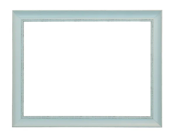 Houten frame geïsoleerd op wit — Stockfoto