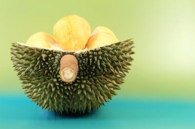 Durian meyvesi yakın çekim