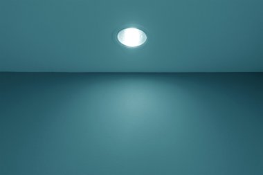 Spot ışığı ile boş iç