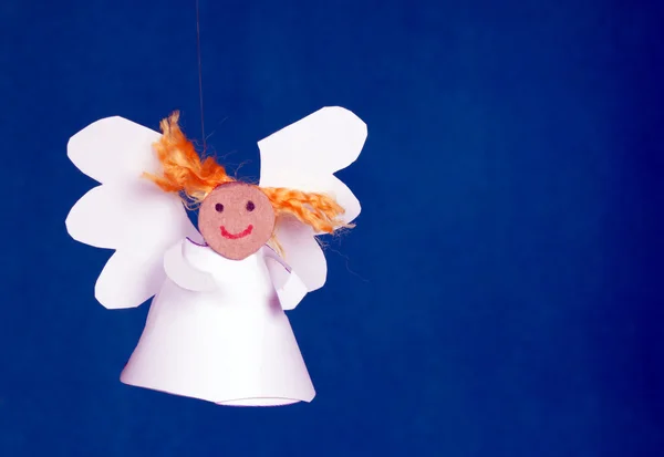 Anjo de menina de papel — Fotografia de Stock