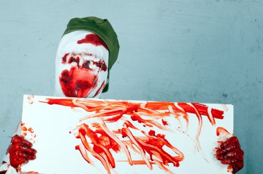 korkunç lanet zombi bir şapkası