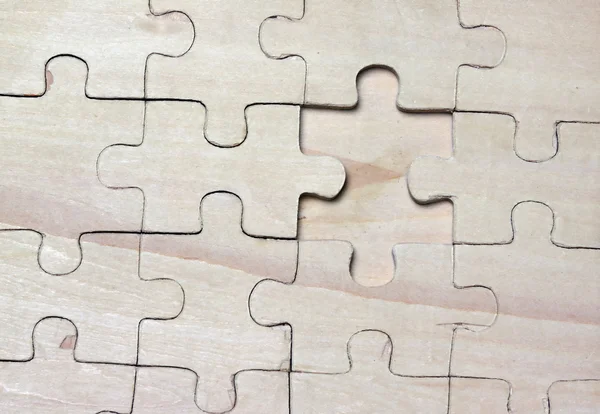 Puzzle in legno . — Foto Stock