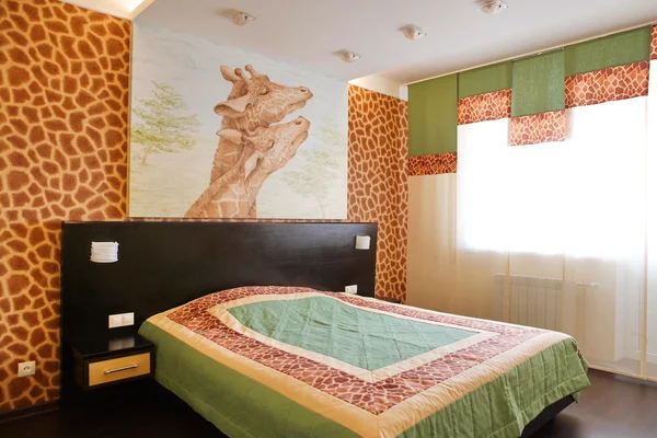 Room with giraffes — Stock Photo, Image