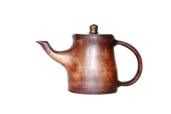 Teteras de té hechas a mano de arcilla — Foto de Stock