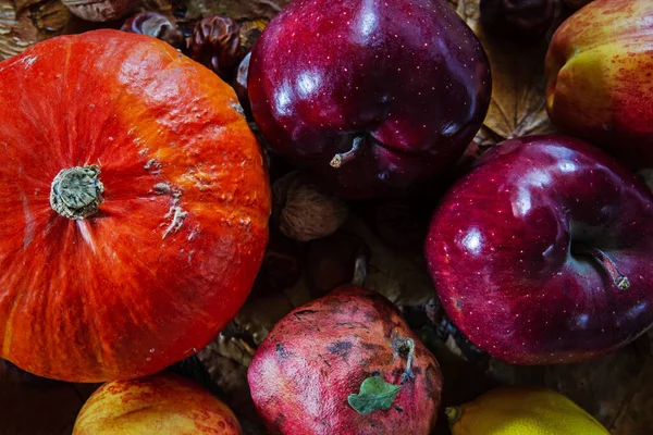 Frutas Outono Mesa — Fotografia de Stock