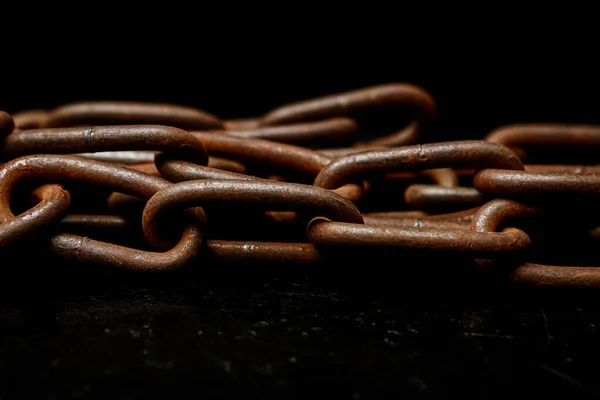 long iron chain in the studio