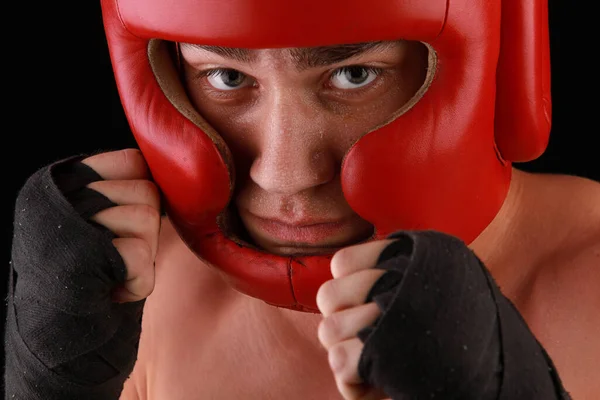Boxare Skyddshjälm För Boxning — Stockfoto