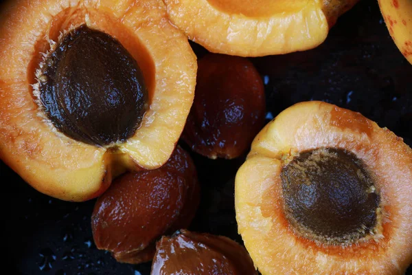 Delicious Homemade Apricots Studio — Fotografia de Stock