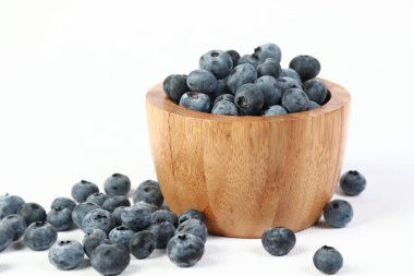 fresh blueberries in the studio