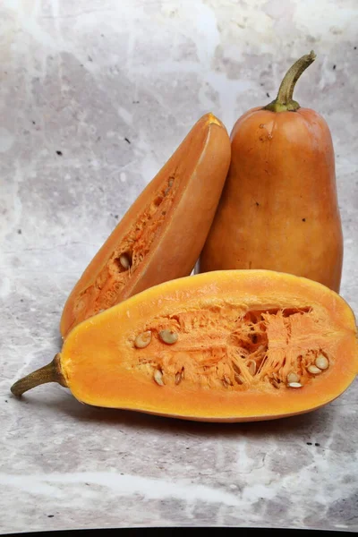 Delicious Pumpkin Cut Table — Stock Photo, Image